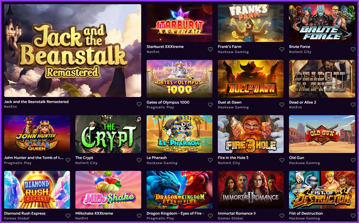 Neueste Spielautomaten bei Weezybet Casino entdecken