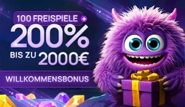 200 % Willkommensbonus bis zu 2.000 € + 100 Freispiele bei WeezyBet sichern